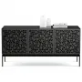 BDI Elements Mosaic Doors 8777 Charcoal Stained Ash